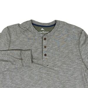 Tommy Bahama Men's Medium Olive Green Long Sleeve Henley Shirt